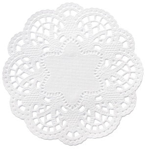 DEMMLER Dentelles p. assiettes 1022104025 Ø 10cm, 40 pcs. blanc