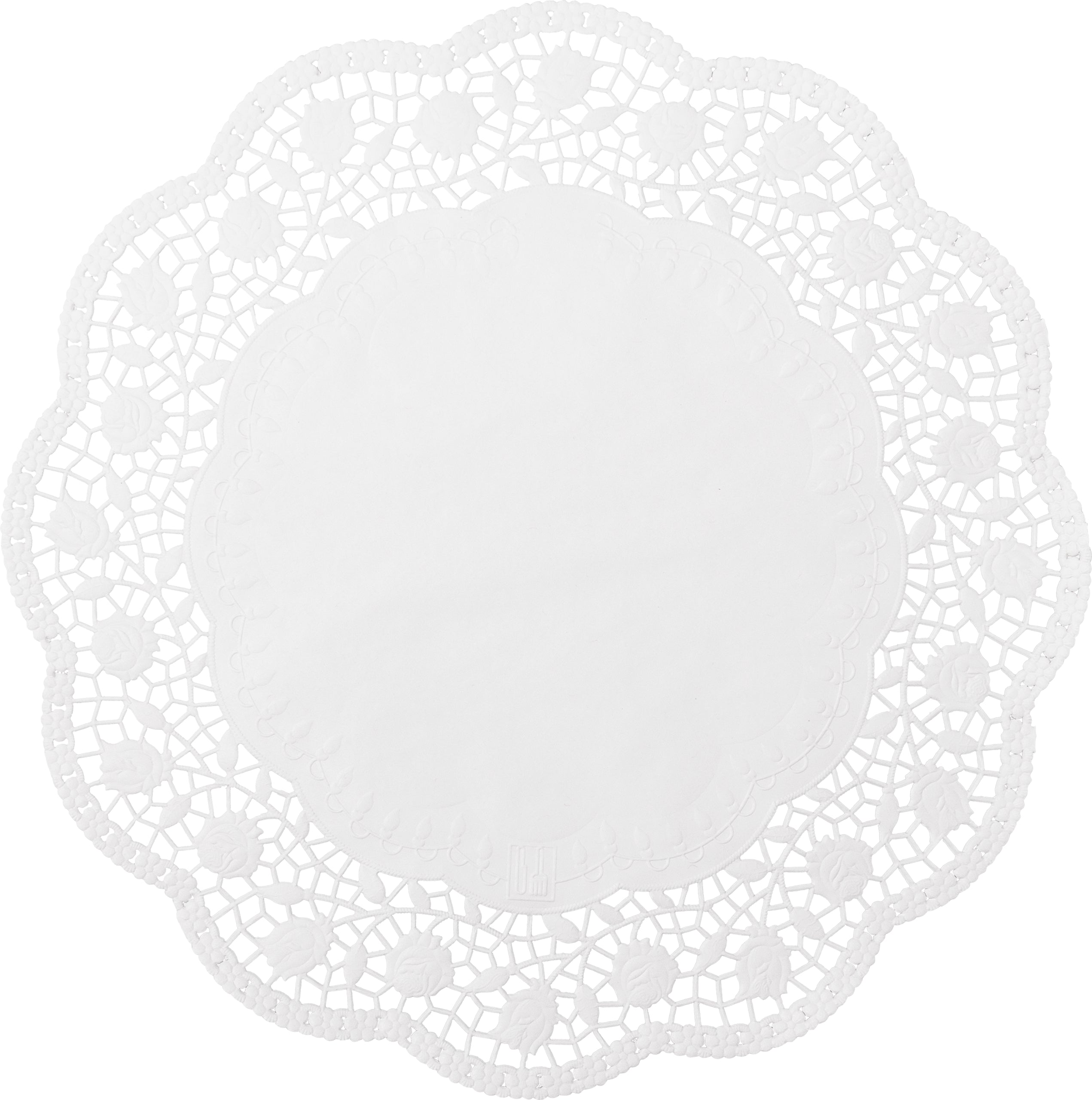 DEMMLER Dentelles gâteau rond 3621100625 36cm, 6 pcs. blanc