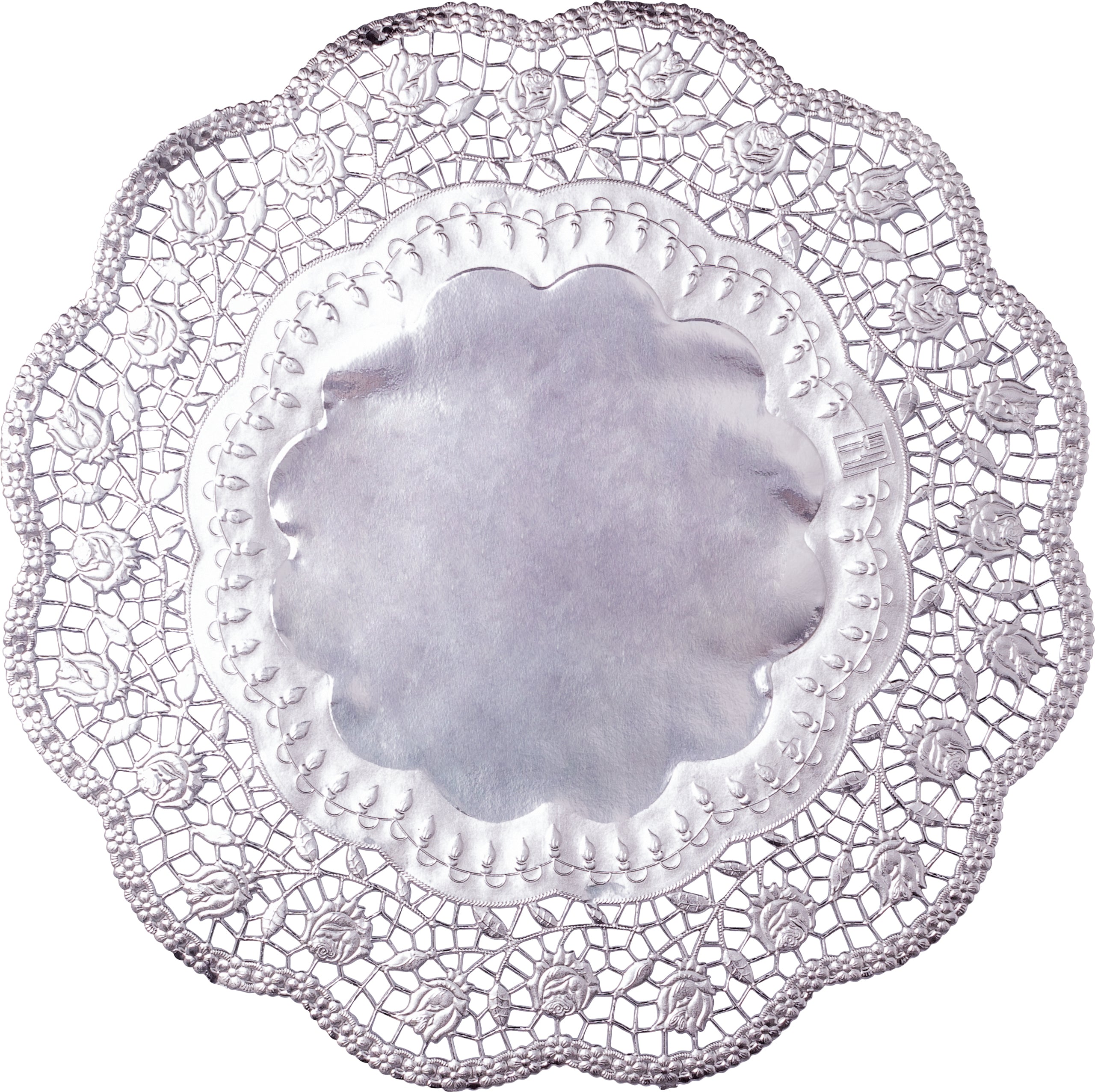 DEMMLER Dentelles gâteau rond 3621190425 36cm, 4 pcs. argent