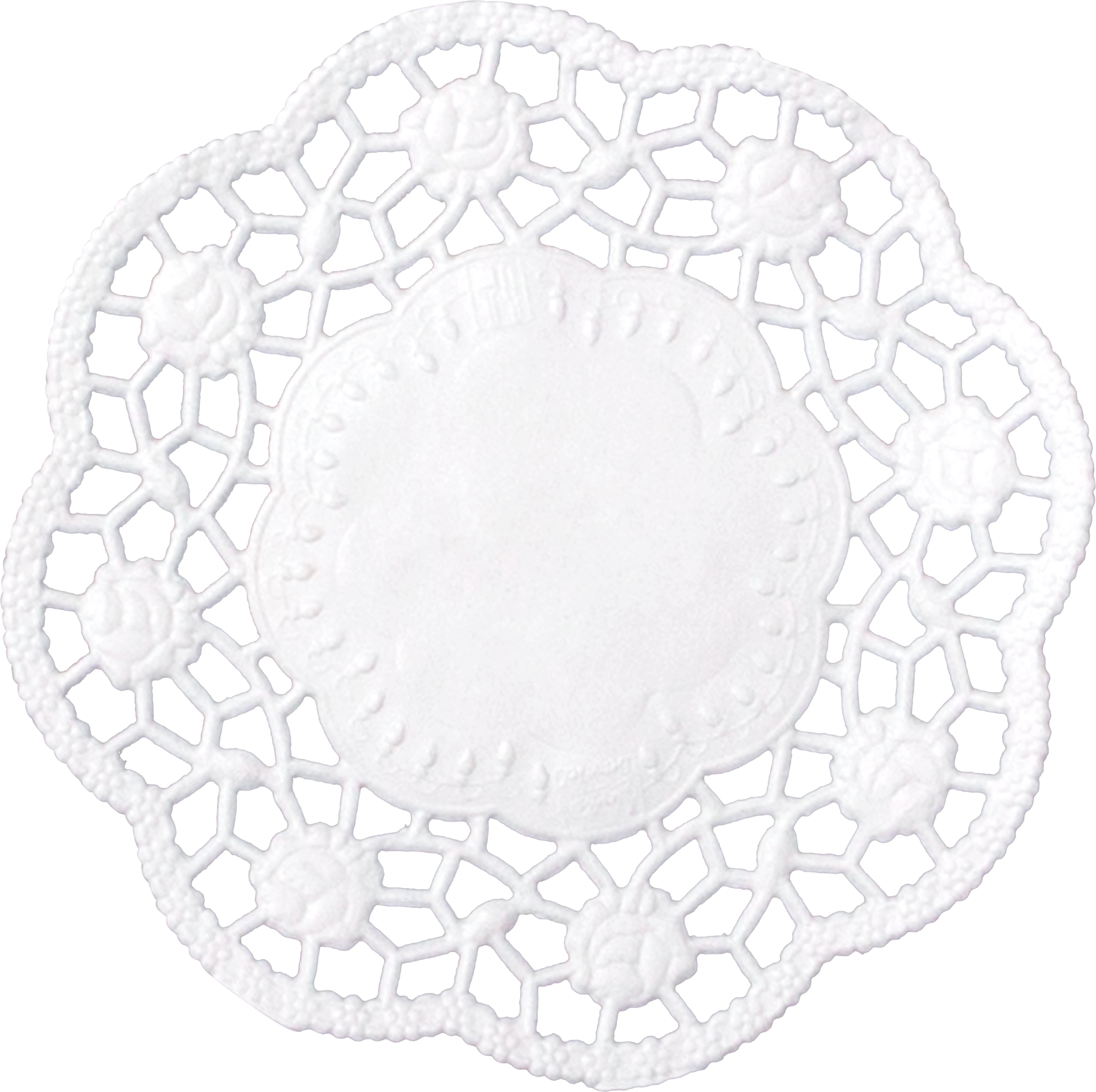 DEMMLER Dentelles p. assiettes 9211022410 9cm, 24 pcs. blanc