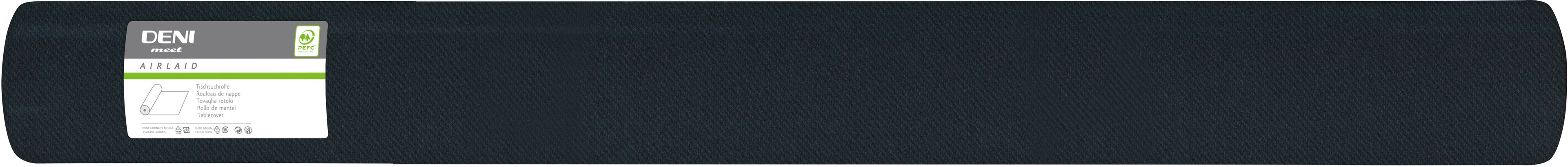 DENI Rouleau de nappe Airlaid 34112 120cmx50m noir