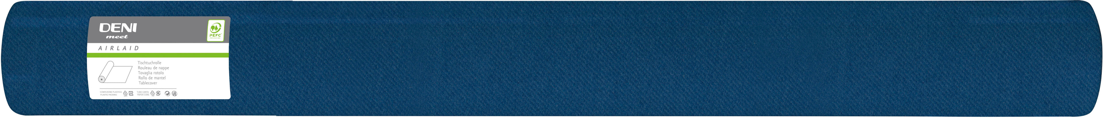 DENI Rouleau de nappe Airlaid 5194 120cmx50m bleu