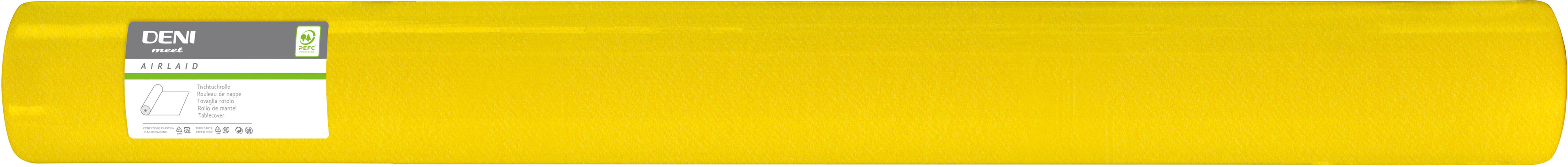 DENI Rouleau de nappe Airlaid 5196 120cmx50m jaune
