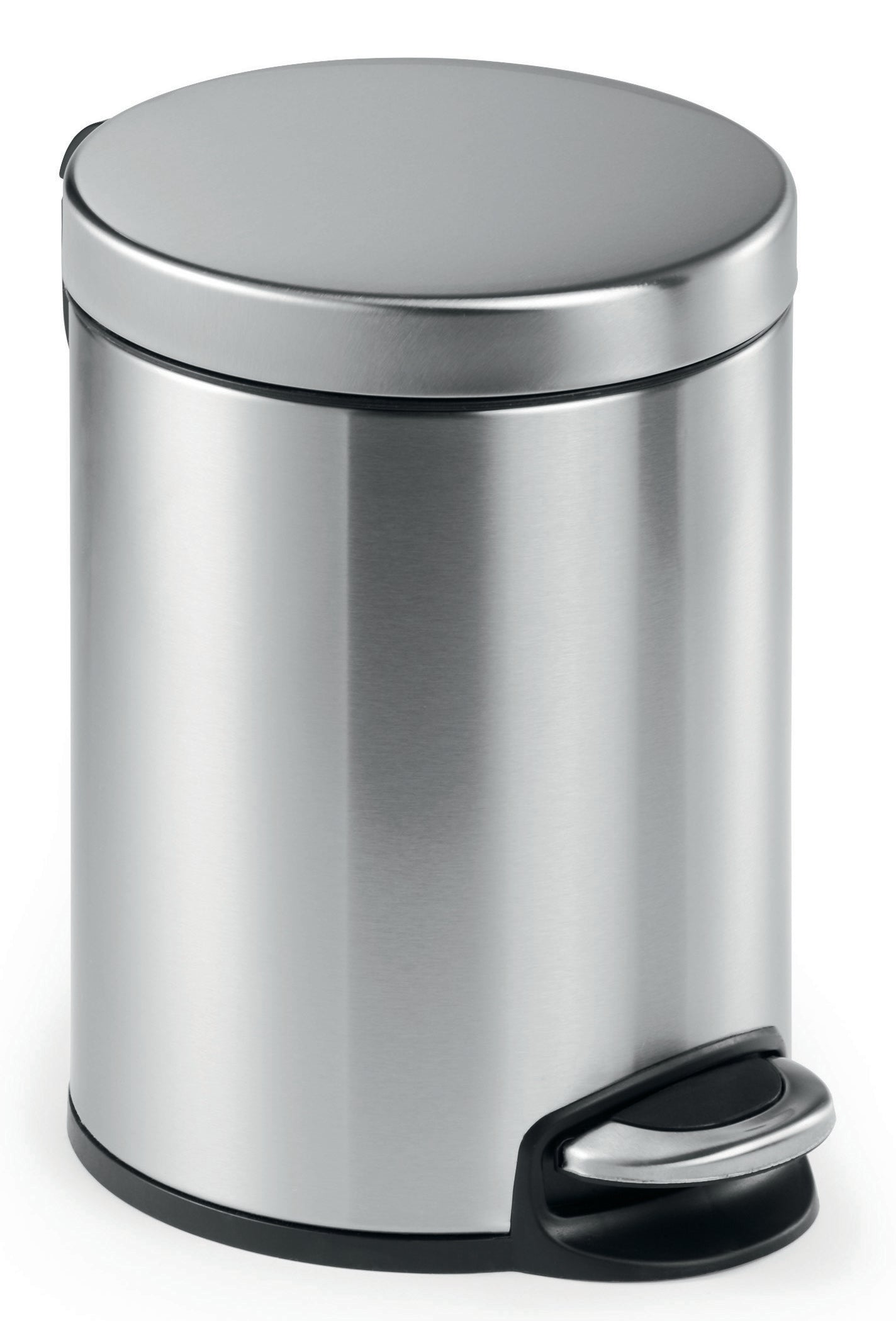 DURABLE Poubelle à pédale 5lt 340023 Acier inoxydable, 20x26cm