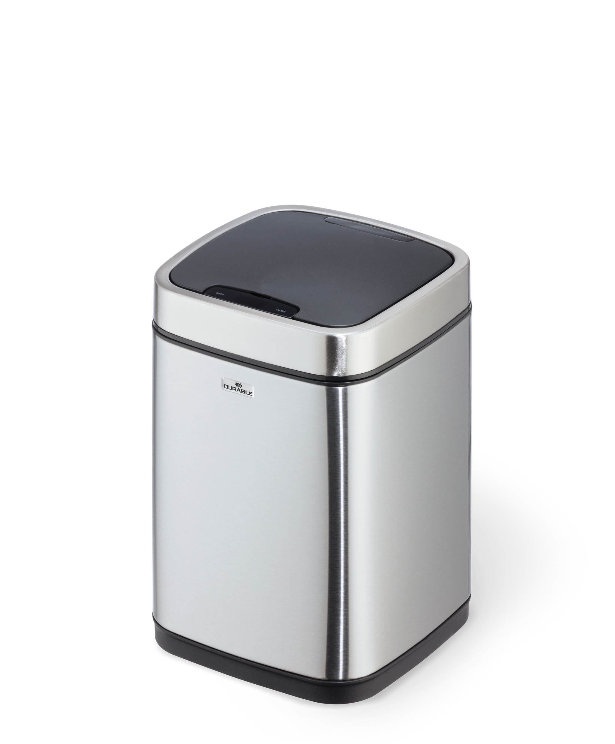 DURABLE Poubelle NO TOUCH 6lt 342023 touchless, acier inoxydable
