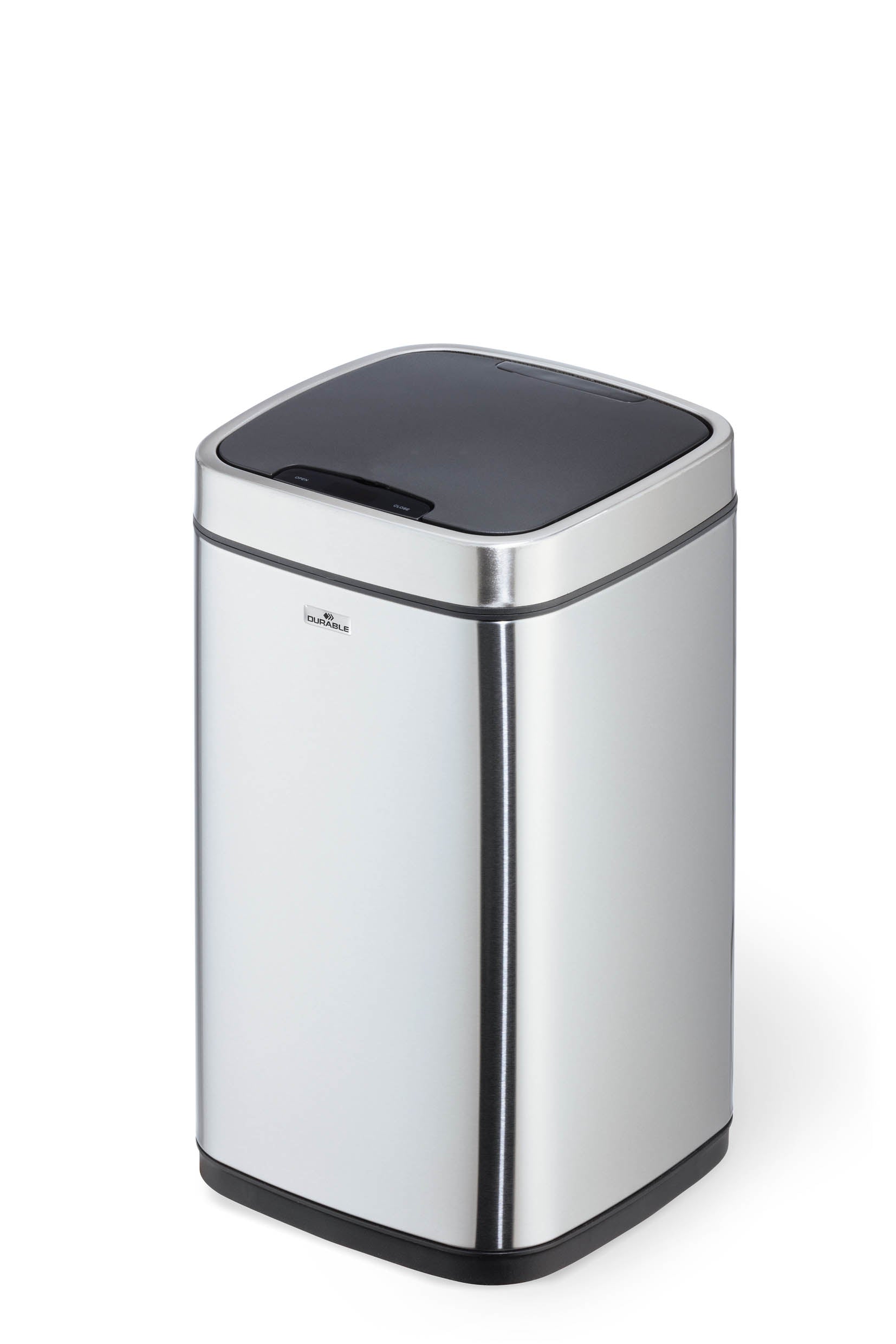 DURABLE Poubelle NO TOUCH 12lt 342123 touchless, acier inoxydable