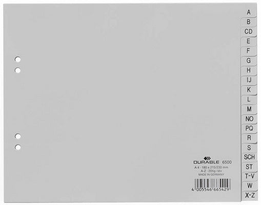 DURABLE   R‚pertoire PP        A4 1/2 h.