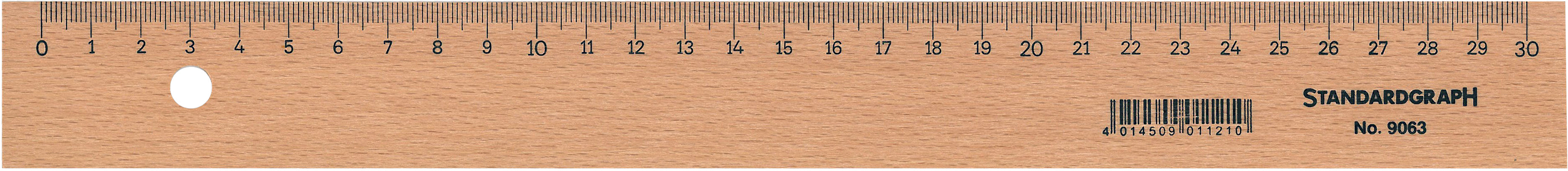 DUX       Règle bois                30cm