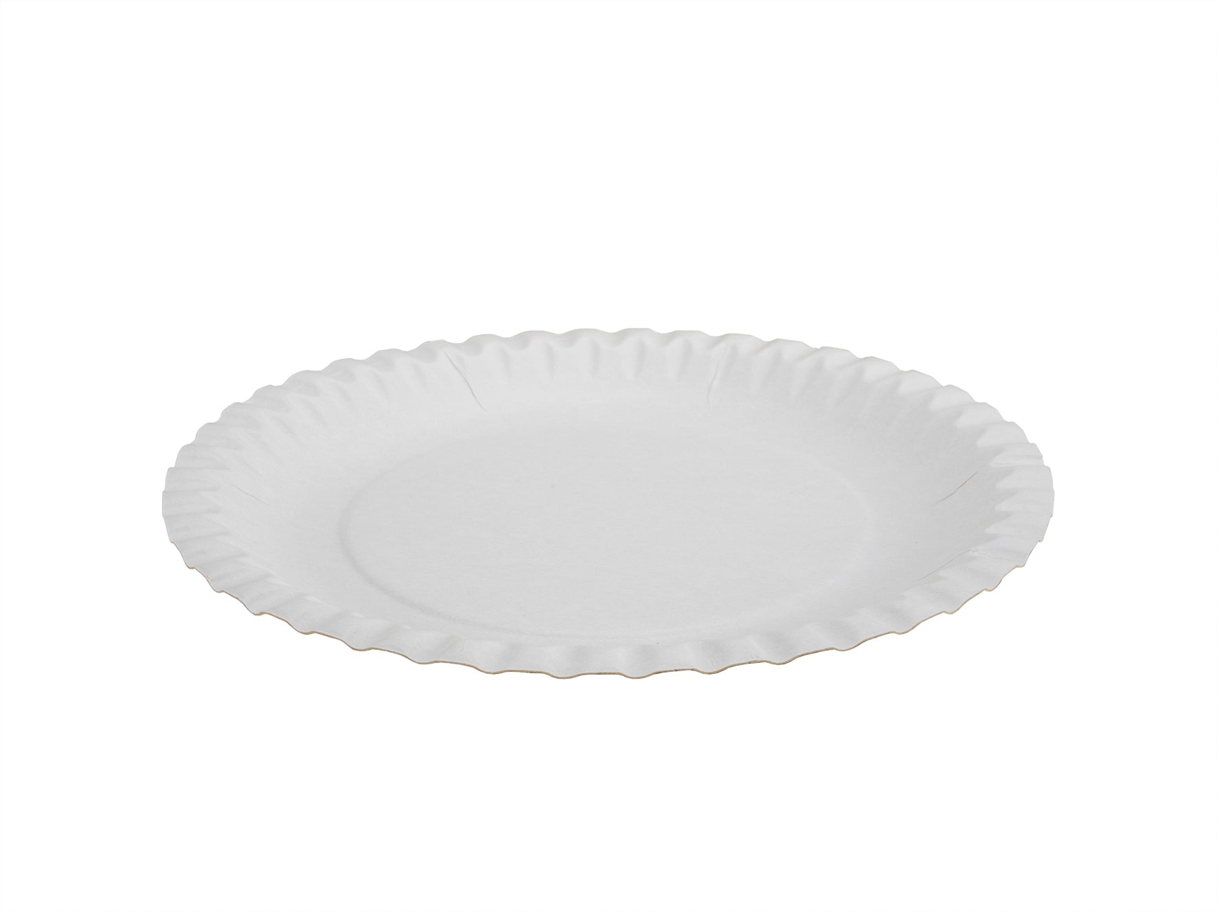 EJS Assiette en carton 18cm 3141.2021 blanc 100 pcs.