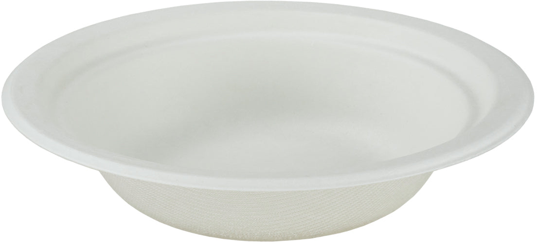 EJS Bol en bagasse 4dl, 18cm 4142.2002 blanc 50 pcs.