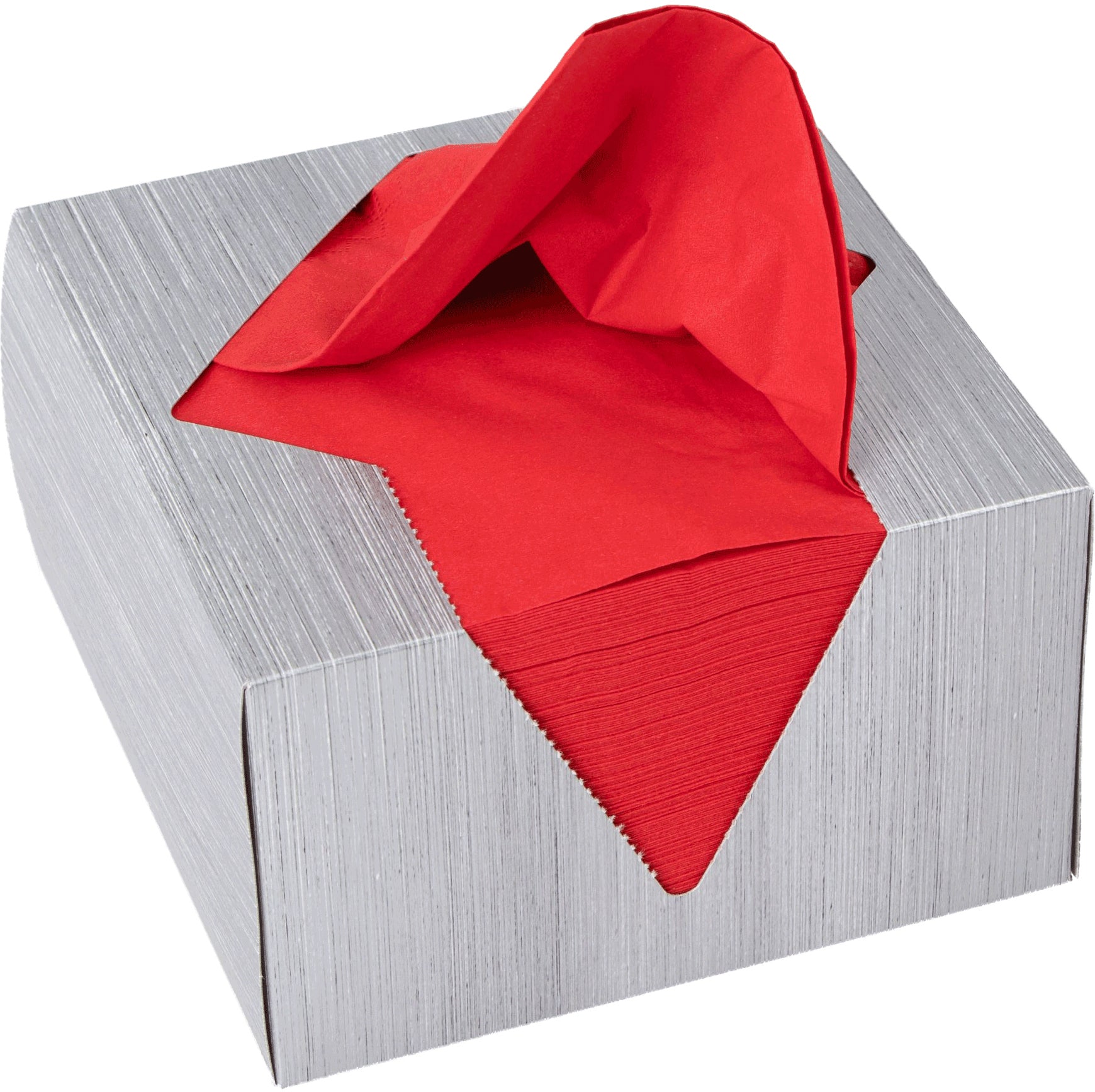 ELCO Boîte à serviettes 33x33cm 04-33401100-201 3 plis, rouge 100pcs.