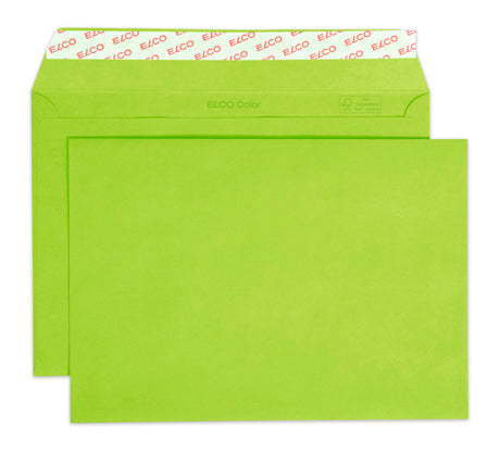 ELCO Enveloppe Color s/fenêtre C5 24084.62 100g, vert 250 pcs.