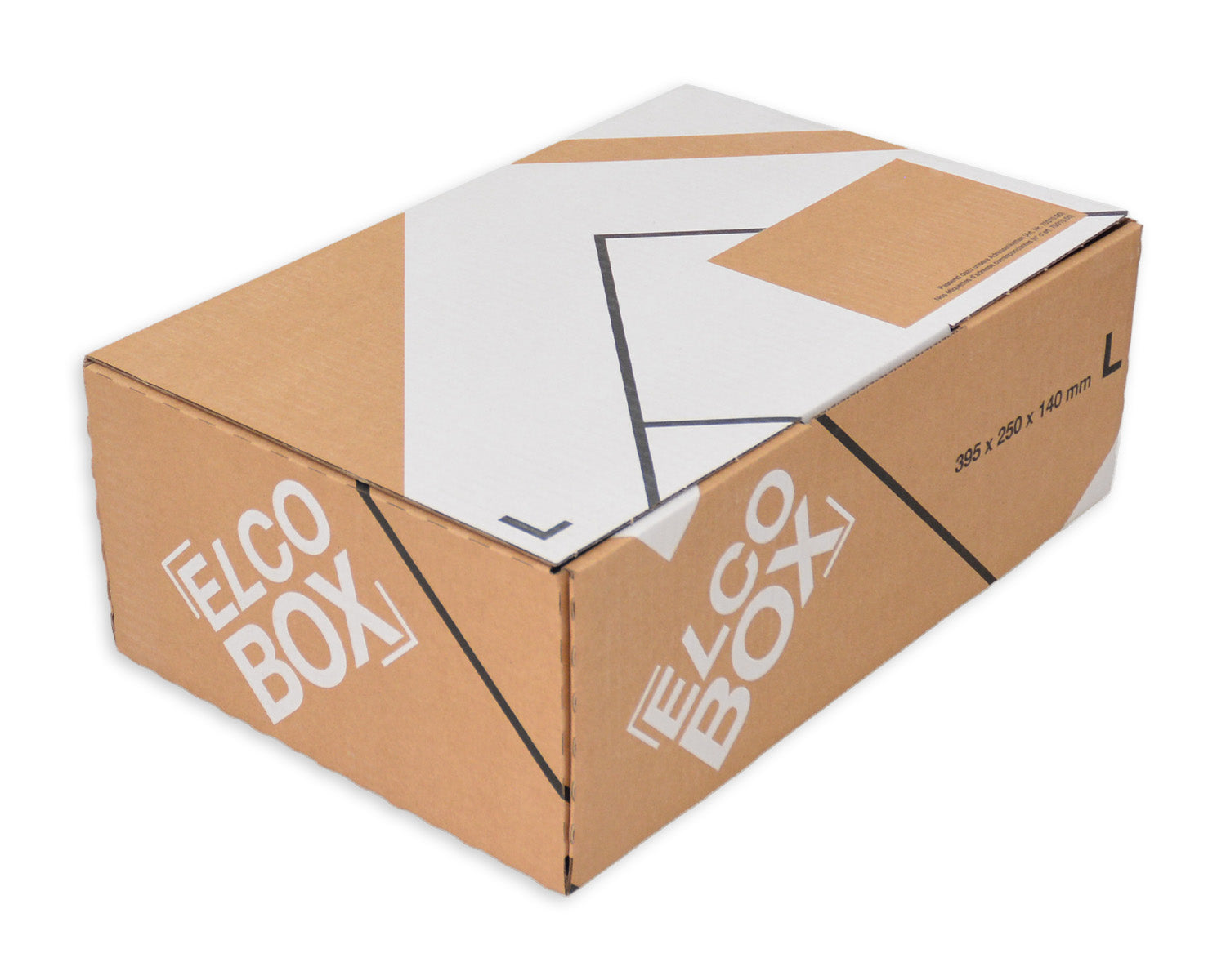 ELCO Emballage d'envoi L 28834.25 marron/blanc 395x250x140mm