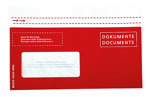 ELCO Porte-documents Quick Vitro 29128.80 C5/6 rouge f. gauche 250p