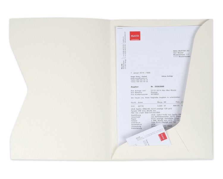 ELCO Dossiers d'offre Prestige A4 29450.22 ivory 10 pcs.