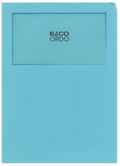 ELCO Dossier d'organ. Ordo A4 29469.31 s. lignes, bleu 100 pièces