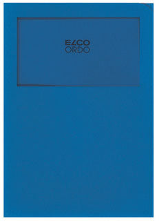 ELCO Dossier d'organ. Ordo A4 29469.33 s. lignes, bleu ro. 100 pièces