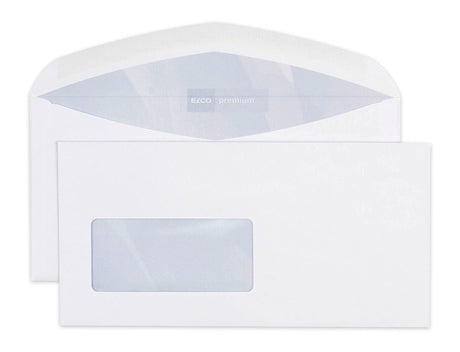 ELCO Enveloppe Premium a/fenê. C5/6 30499 100g, blanc 500 pcs.