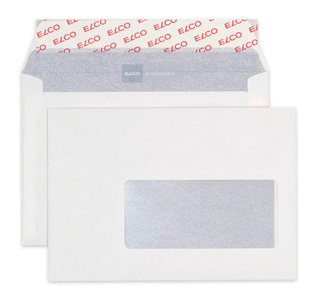 ELCO Enveloppe Profutura fen. dr C6 30680 100g, blanc, colle 500 pcs.