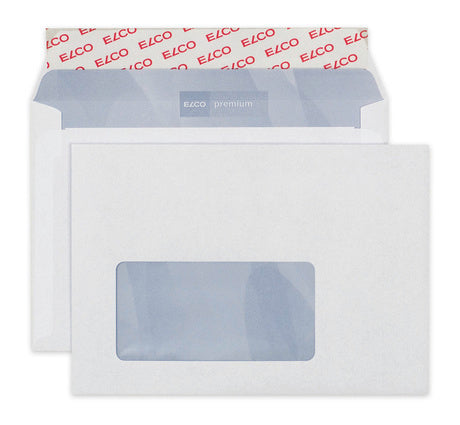 ELCO Enveloppe Premium a/fenêtre C6 30699 80g, blanc 500 pcs.