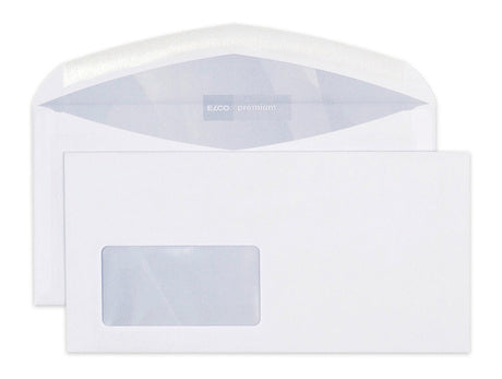 ELCO Enveloppe Premium a/fenê. C5/6 31497 80g, blanc 500 pcs.