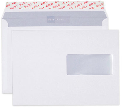 ELCO Enveloppe Classic a/fenêtre C5 37896 100g, blanc 500 pcs.