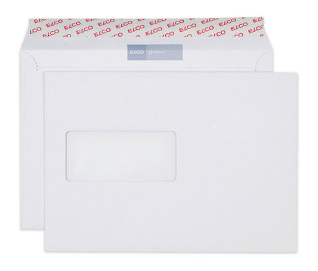 ELCO Enveloppe Power a/fenêtre C5 50299 125g, blanc 500 pcs.