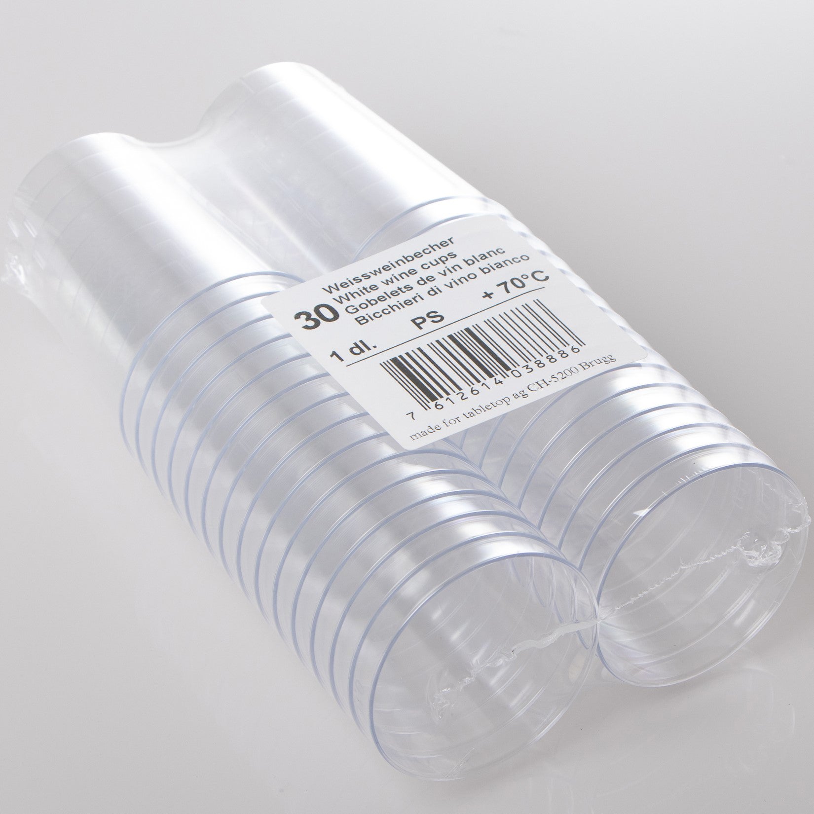 ELCO Gobelet à vin blanc 1dl 52268605-041 transparent, 30pcs.