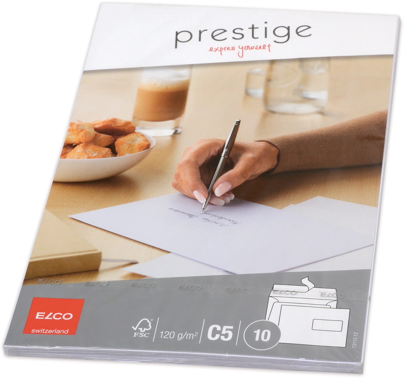 ELCO Envelope Prestige C5 73115.12 120g,blanc,fenêt. dr. 10 pcs.