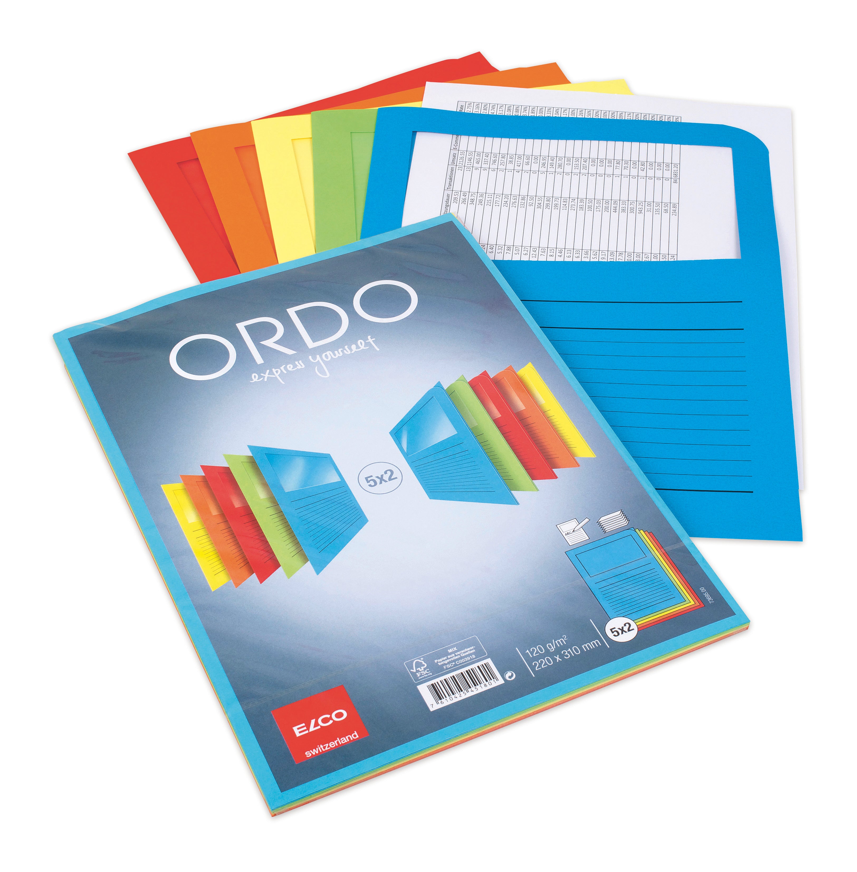 ELCO Dossier d'organ. Ordo A4 73695.00 classico, ass. 10 pièces
