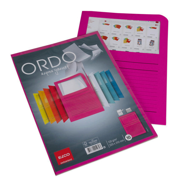 ELCO Dossier d'organ. Ordo A4 73695.52 classico, fuchsia 10 pièces