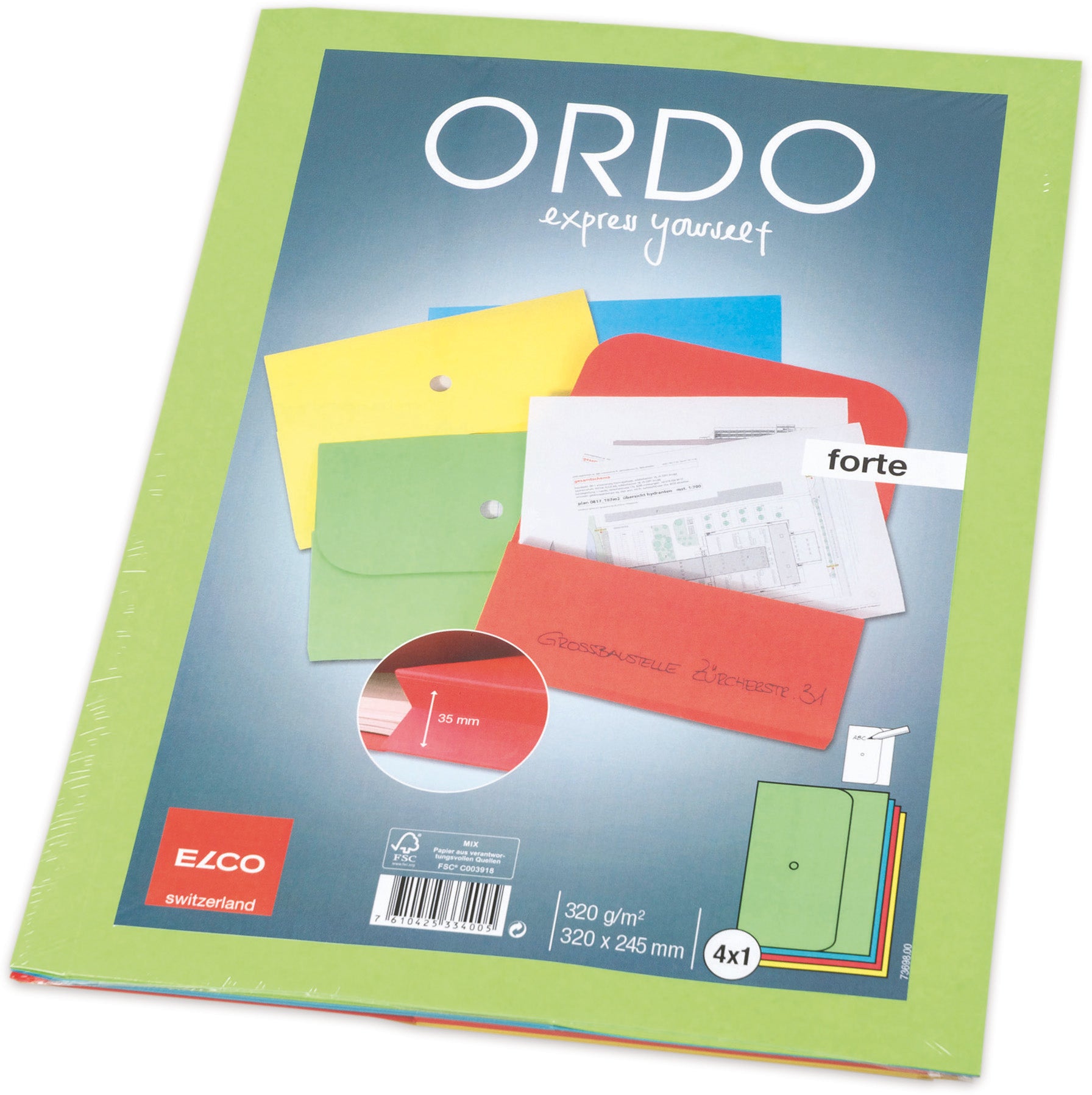ELCO Dossier d'organ. Ordo A4 73698.00 prestige, ass. 4 pièces