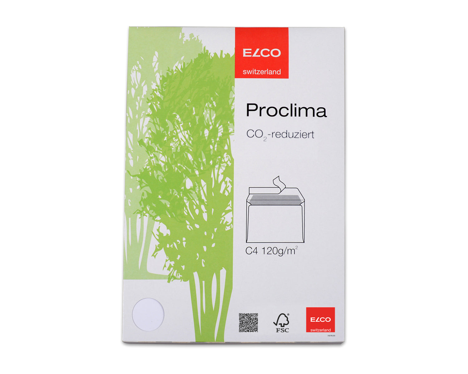 ELCO Envelope proclima C4 74277.20 recycling, s/fenêtre 20 pcs.