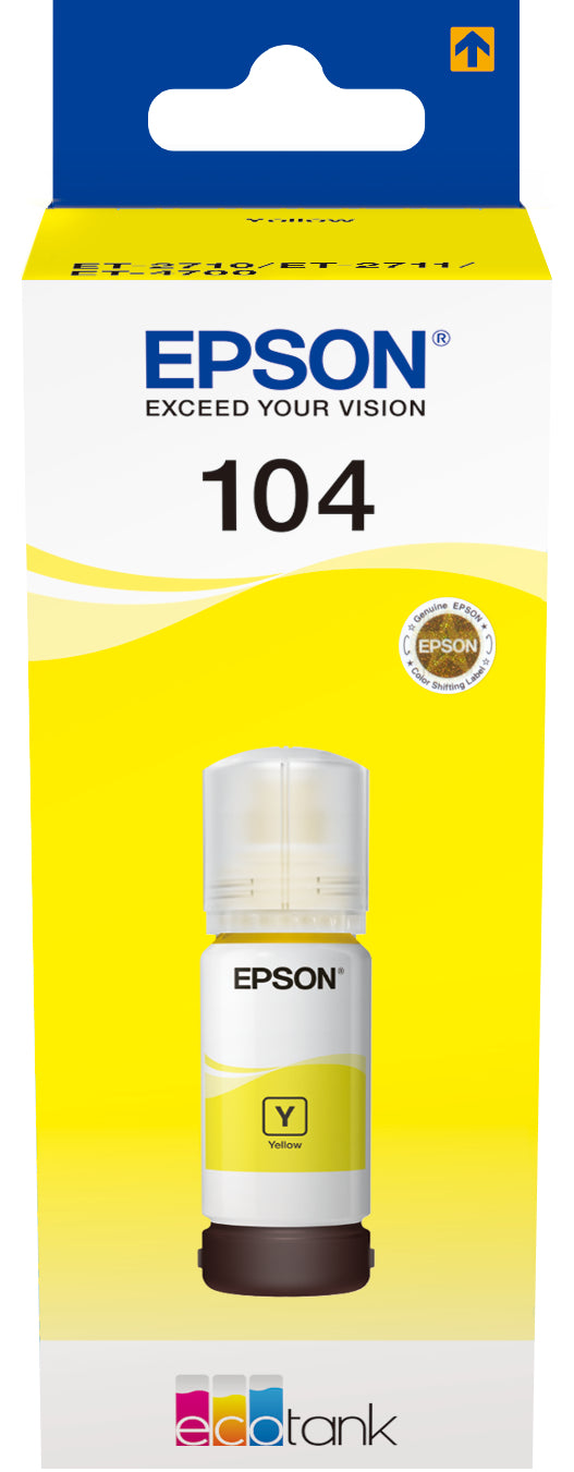 EPSON Bouteille d'encre 104 yellow T00P440 EcoTank ET-2710 7500 pages