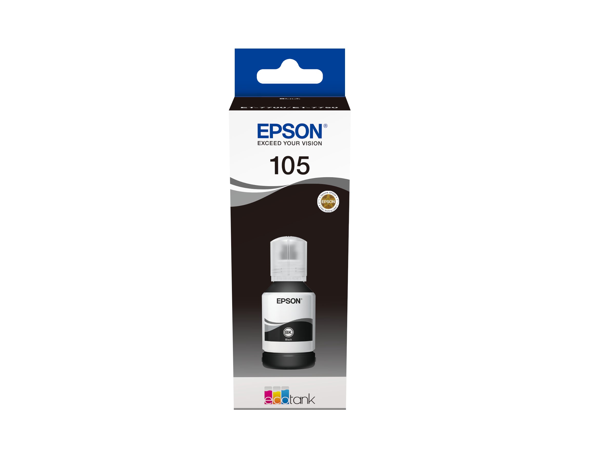 EPSON Bouteille d'encre 105 noir T00Q140 EcoTank ET-7700 8000 pages