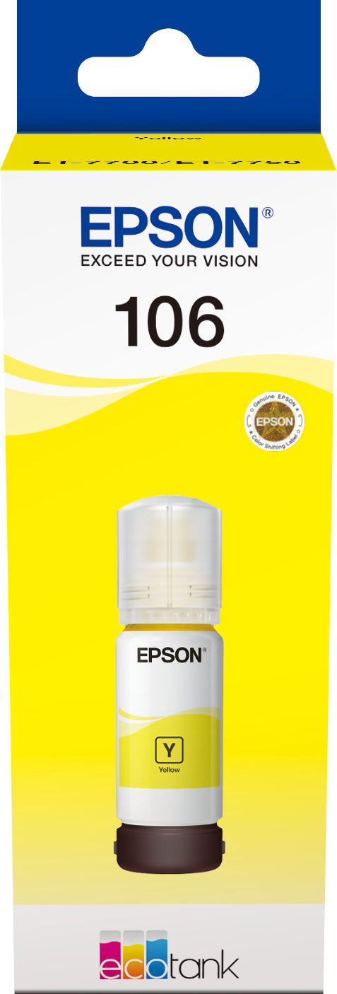 EPSON Bouteille d'encre 106 yellow T00R440 EcoTank ET-7700 5000 pages