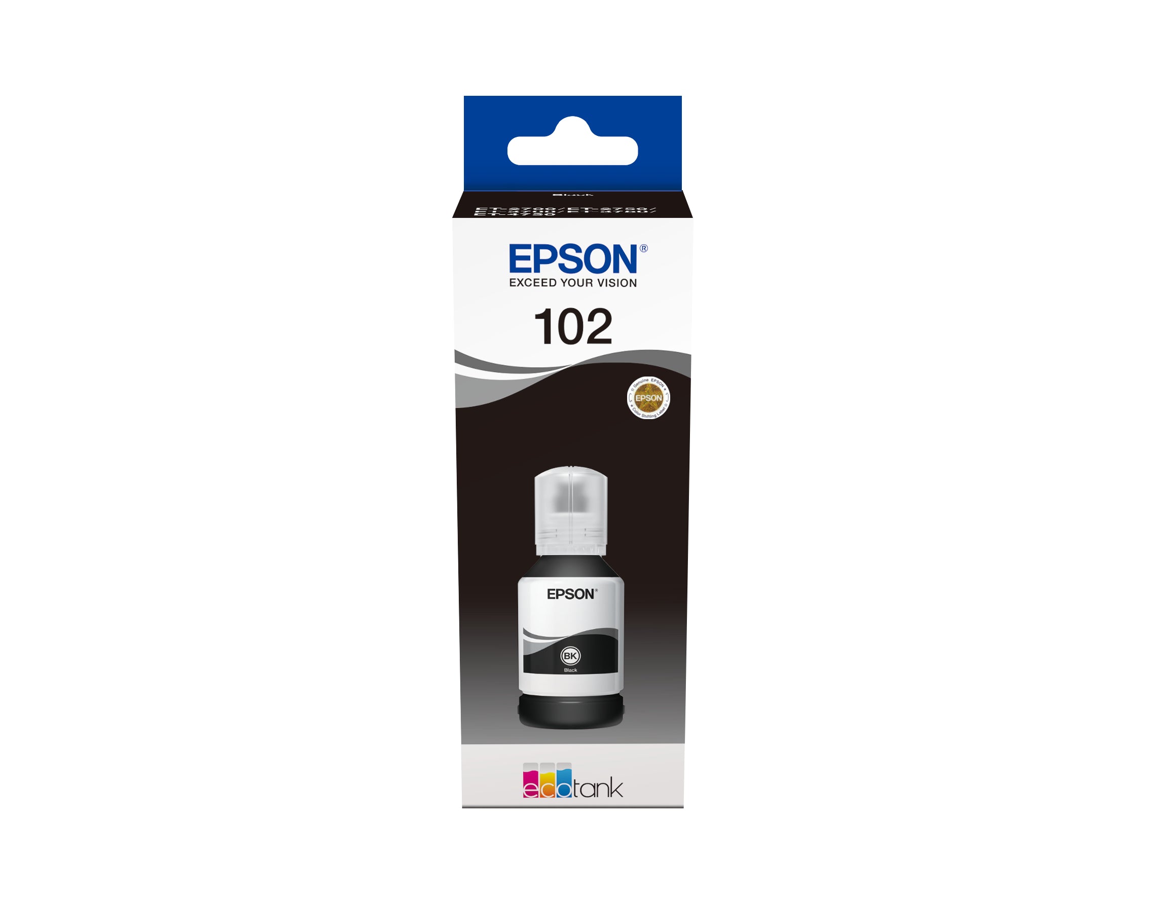 EPSON Bouteille d'encre 102 noir T03R140 EcoTank ET-2700 7500 pages