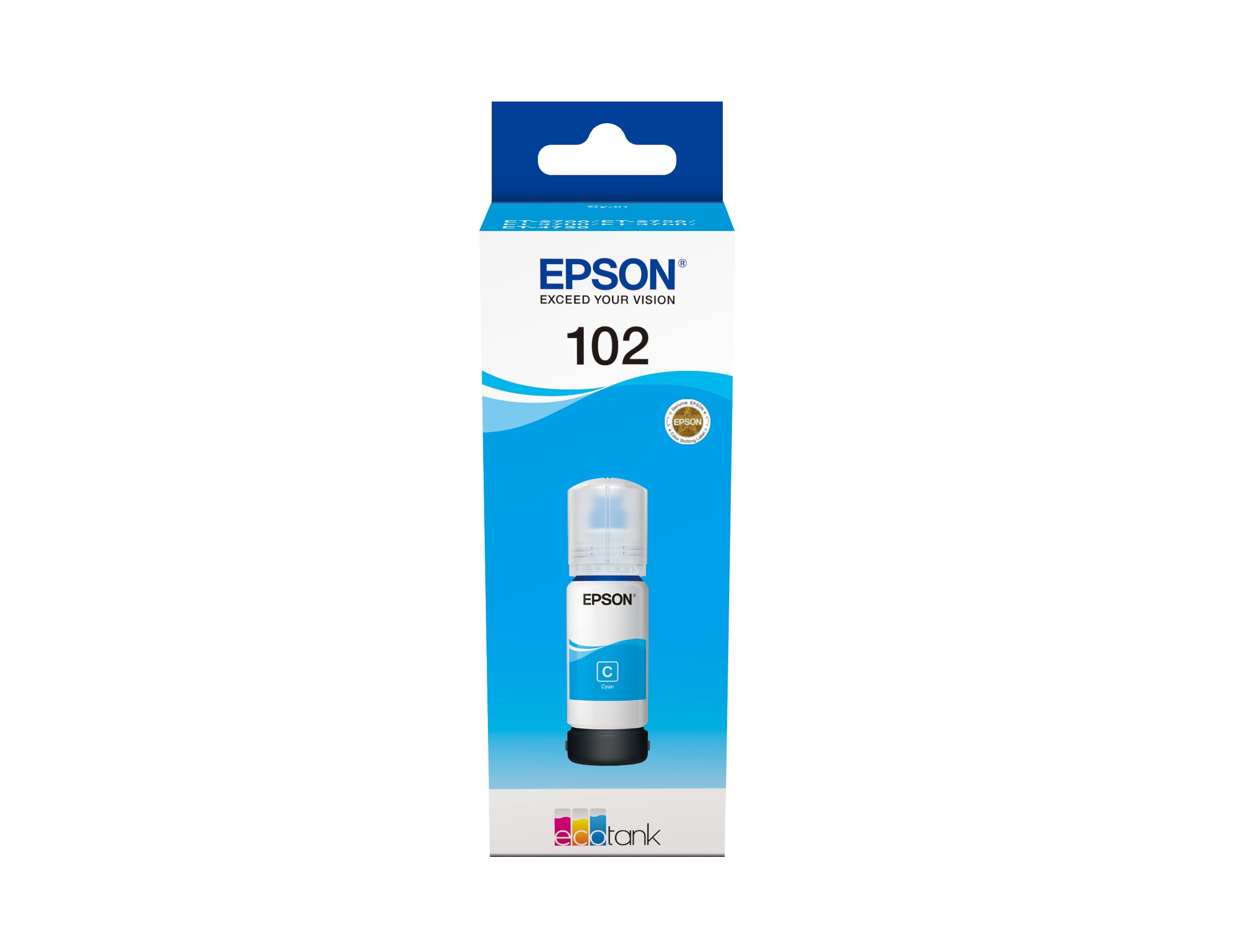 EPSON Bouteille d'encre 102 cyan T03R240 EcoTank ET-2700 6000 pages