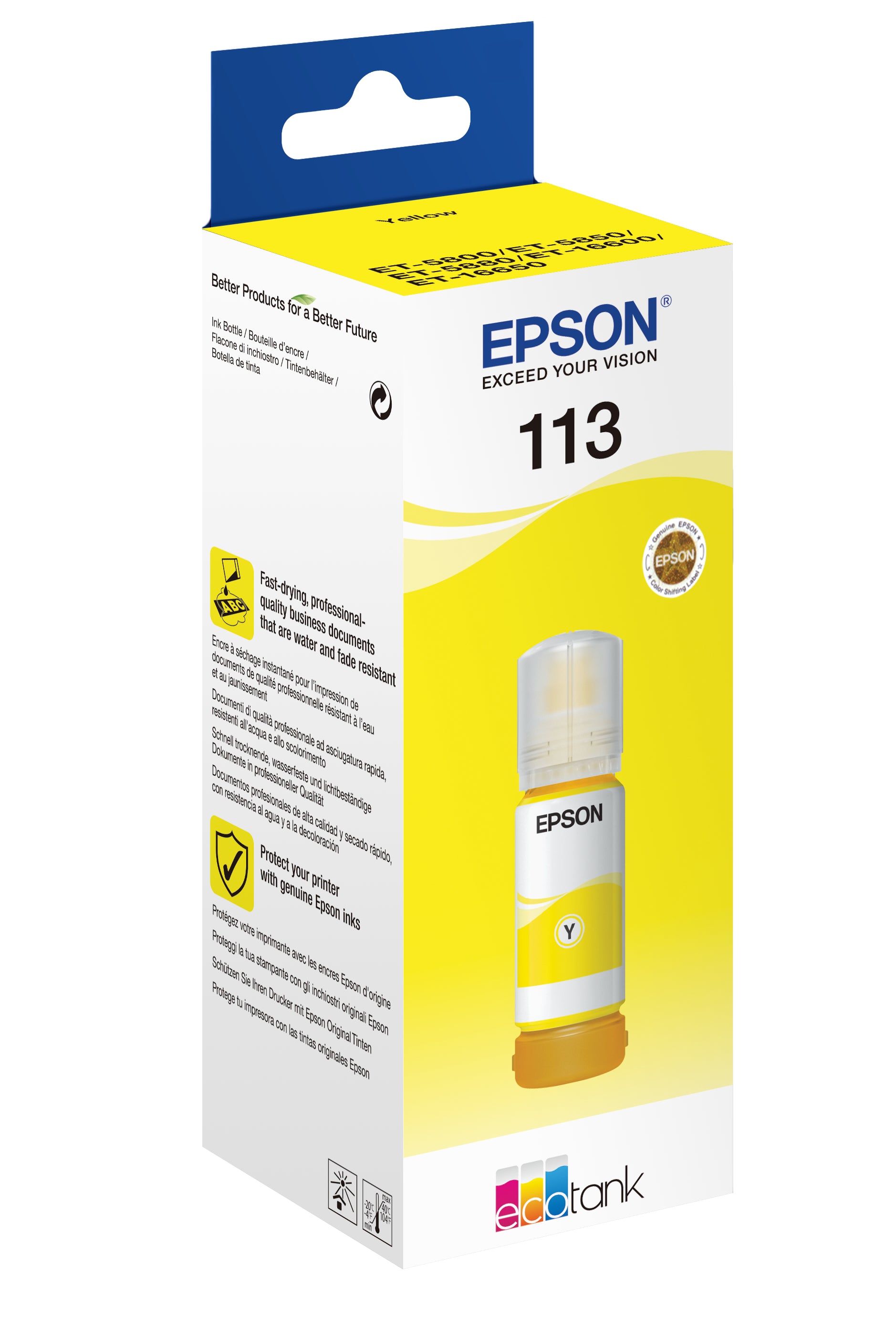EPSON Bouteille d'encre 113 yellow T06B440 EcoTank ET-5800 6000 pages