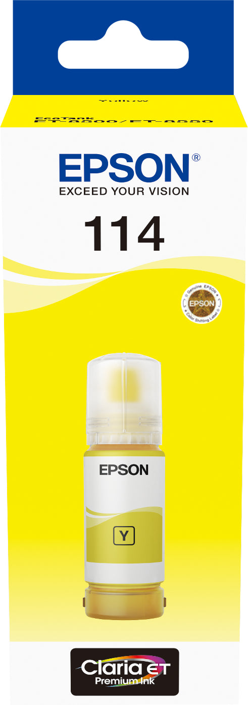 EPSON Bouteille d'encre 114 yellow T07B440 EcoTank ET-8500 6200 pages