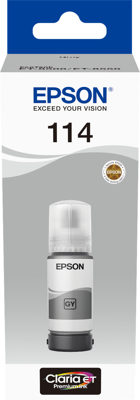 EPSON Bouteille d'encre 114 grey T07B540 EcoTank ET-8500 6200 pages