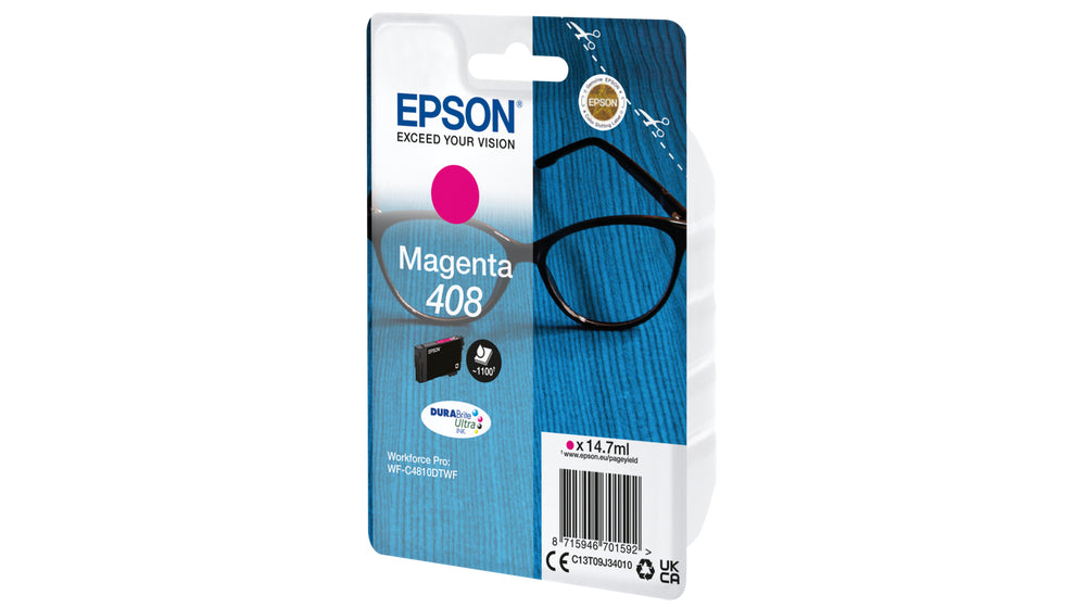 EPSON Cart. d'encre 408 magenta T09J34010 WF-C4810DTWF 1100 pages