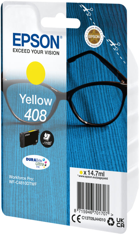 EPSON Cart. d'encre 408 yellow T09J44010 WF-C4810DTWF 1100 pages