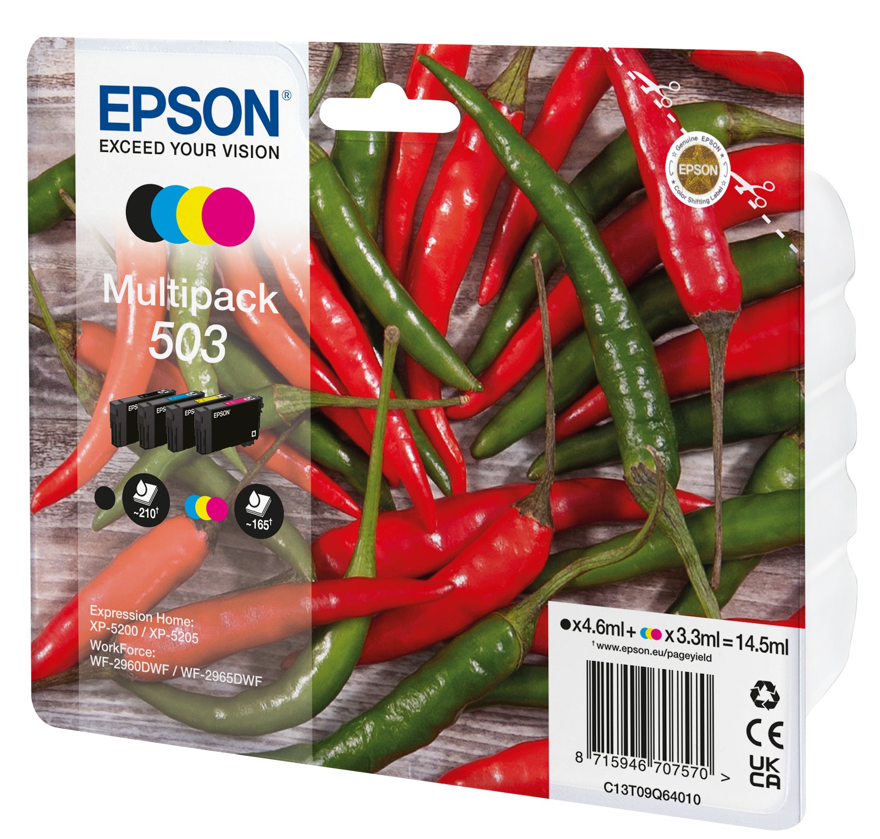 EPSON Multipack Encre 503 CMYBK T09Q64010 WF-2960/65 4-color