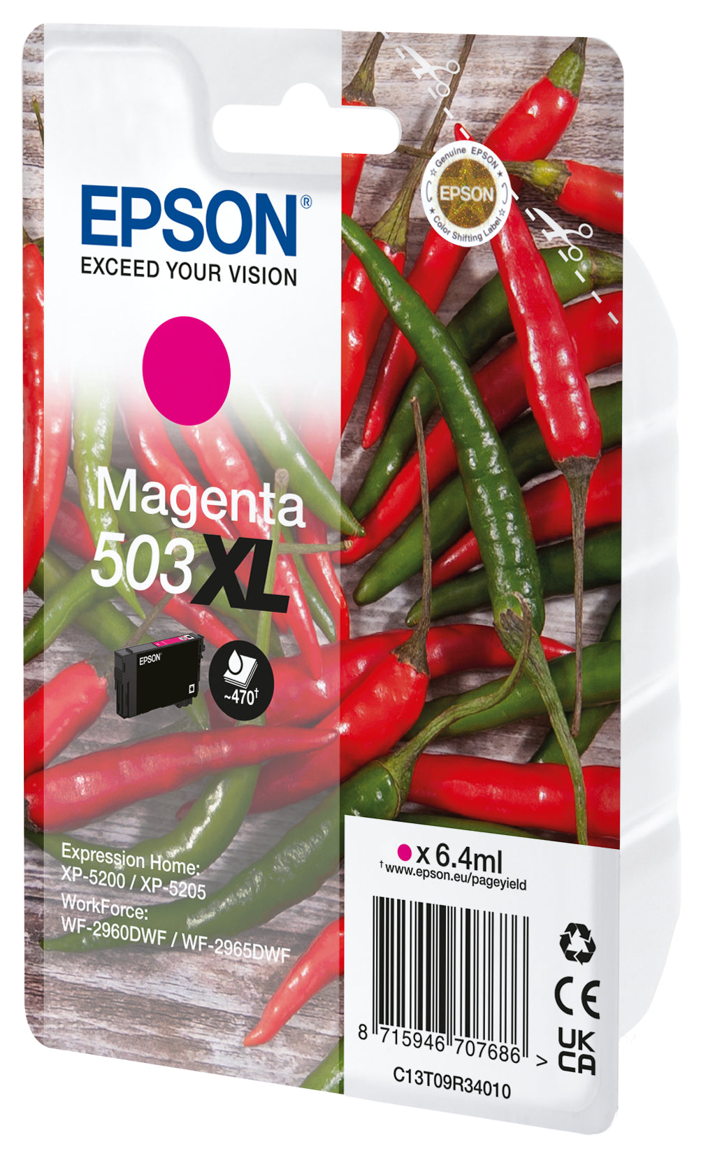 EPSON Cartouche d'en. 503XL magenta T09R34010 WF-2960/65 470 pages