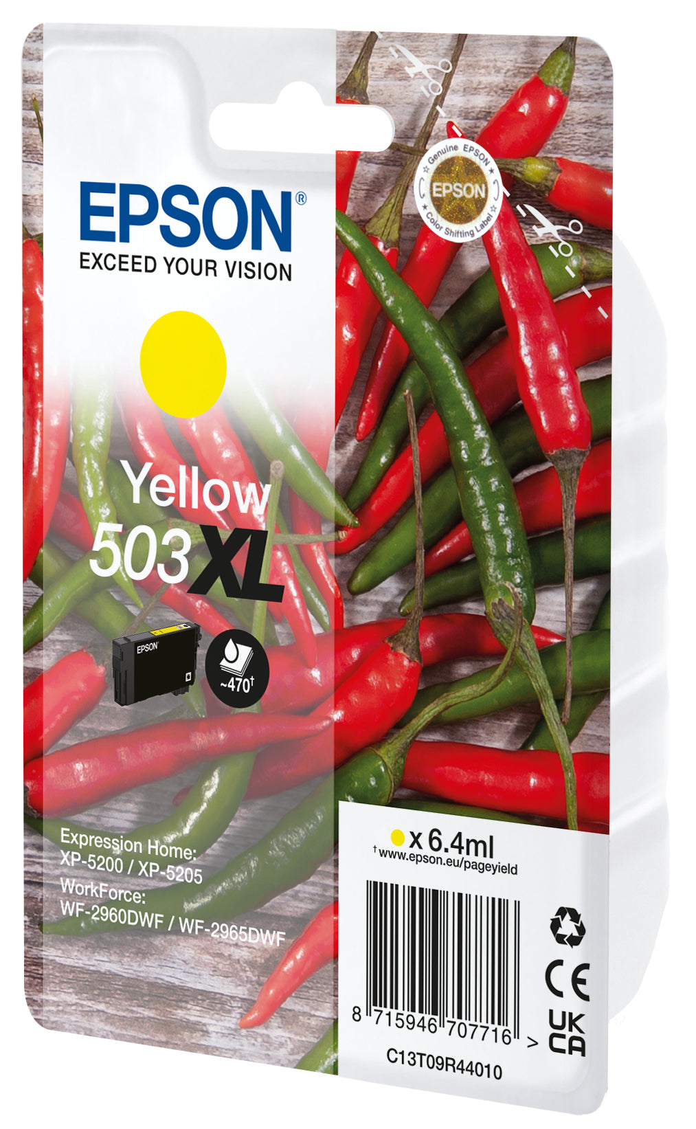 EPSON Cartouche d'en. 503XL yellow T09R44010 WF-2960/65 470 pages