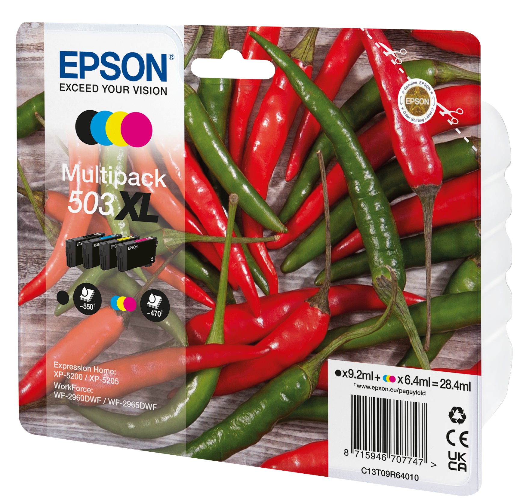 EPSON Multipack Encre 503XL CMYBK T09R64010 WF-2960/65 4-color