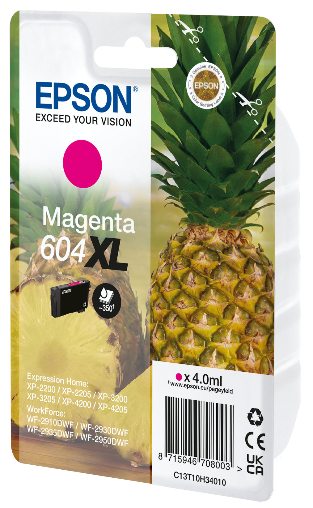 EPSON Cartouche d'en. 604XL magenta T10H34010 WF-2910/30/50 350 pages