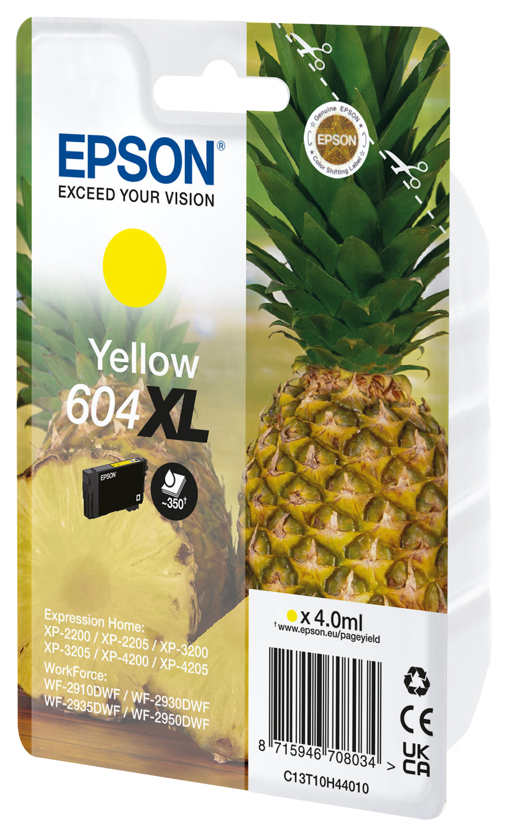 EPSON Cartouche d'en. 604XL yellow T10H44010 WF-2910/30/50 350 pages