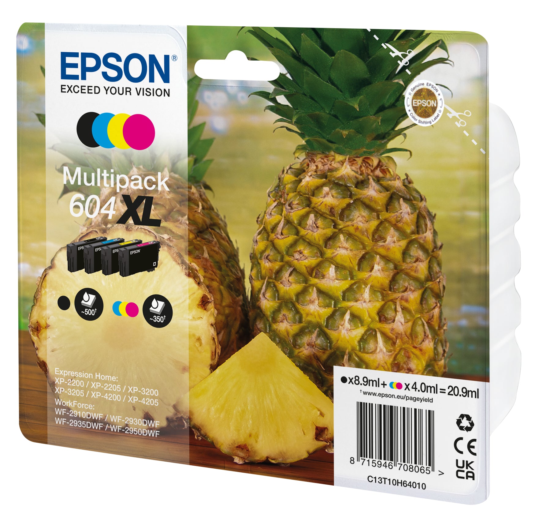 EPSON Multipack Encre 604XL CMYBK T10H64010 WF-2910/30/50 4-color